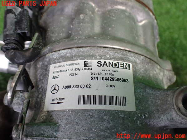 2UPJ-9237266025]ベンツ A200 d(177012)(W177)エアコンコンプレッサー 中古_3