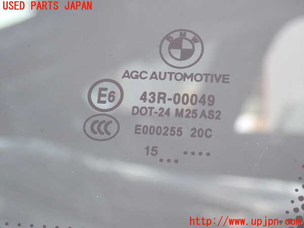 2UPJ-9237271380]BMW 420i グランクーペ(4A20)(F36)右クォーターガラス 中古(43R-00049 M25)_2