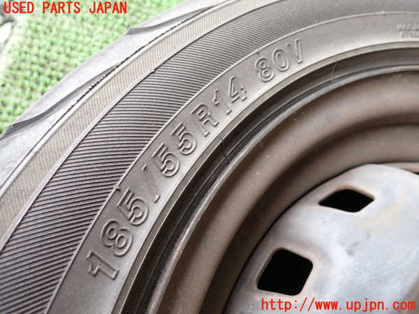1UPJ-9237299024]スターレット(EP91)タイヤ　ホイール　1本④ 185/55R14 中古_2