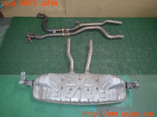 3UPJ=9237320152]ポルシェ カイエン S(9PA00 955型)純正 リアマフラー カット済み 2分割 中古_2