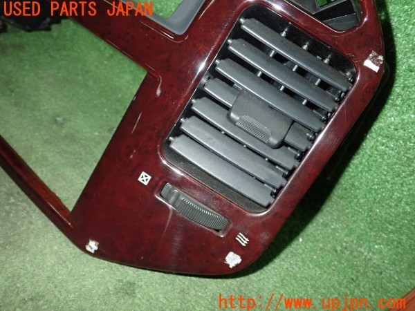 3UPJ=9237330645]パジェロ ロング スーパーエクシード(V75W)前期 純正 木目調パネル オーディオパネル エアコン吹き出し口 中古_2