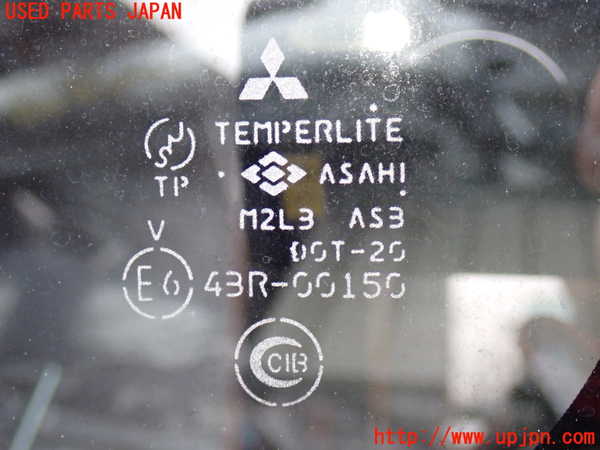 2UPJ-9237331382]パジェロ(V75W)左クォーターガラス 中古 ASAHI M2L3 43R-00150_3
