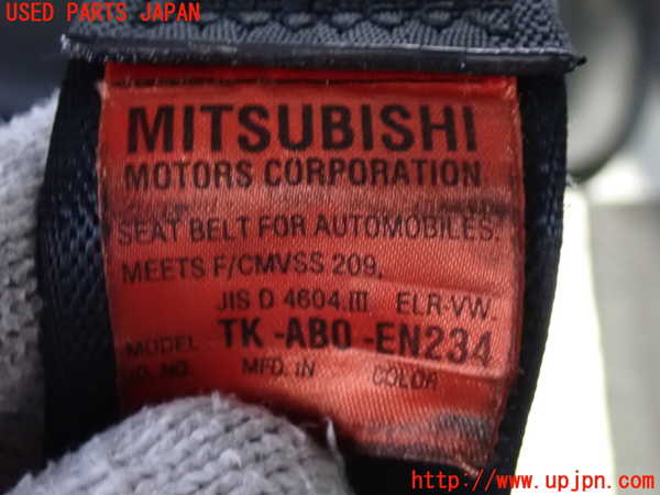 2UPJ-9237337185]パジェロ(V75W)左2列目シートベルト 中古_3