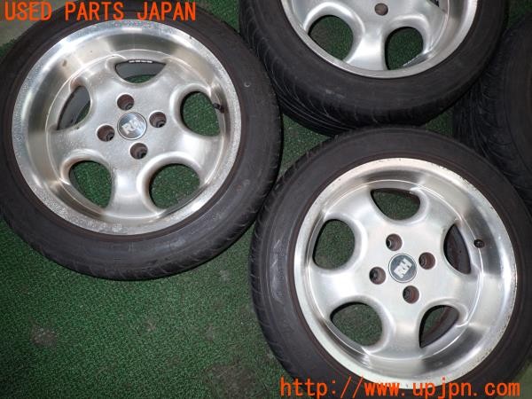 3UPJ=9237340903]VW ルポ GTI(6EAVY)RH ALURAD ARTEC AD705437 ホイール 15×7J +37 PCD100 4穴 タイヤ NANKANG NS-Ⅱ 195/50R15 4本 中古_2