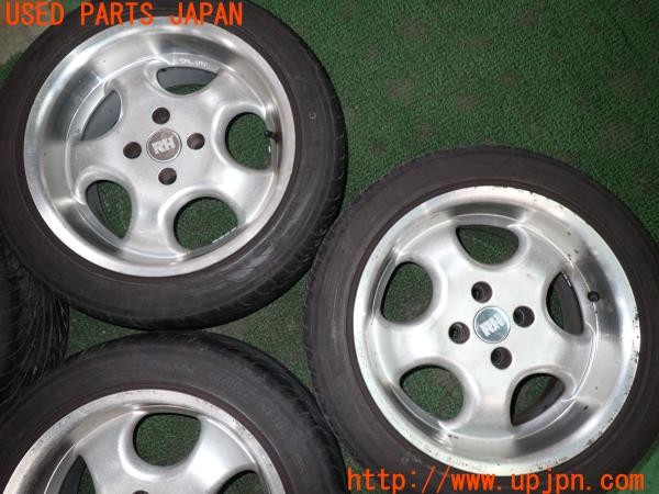 3UPJ=9237340903]VW ルポ GTI(6EAVY)RH ALURAD ARTEC AD705437 ホイール 15×7J +37 PCD100 4穴 タイヤ NANKANG NS-Ⅱ 195/50R15 4本 中古_3