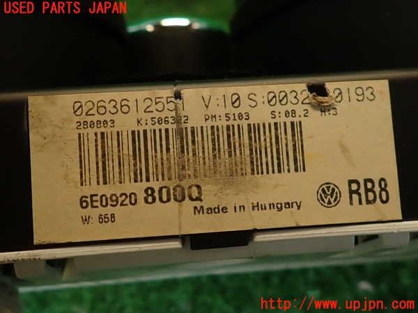 2UPJ-9237346170]VW ルポGTI(6EAVY)スピードメーター 中古_4