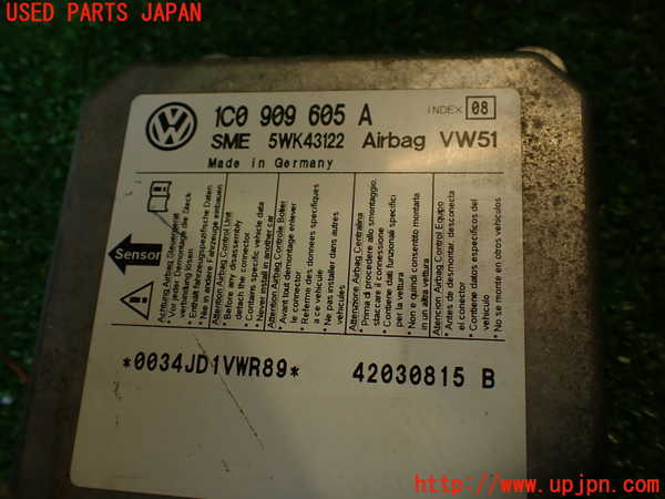2UPJ-9237346145]VW ルポGTI(6EAVY)エアバッグコンピューター 中古_4