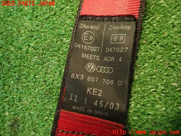 2UPJ-9237347045]VW ルポGTI(6EAVY)運転席シートベルト 中古_5