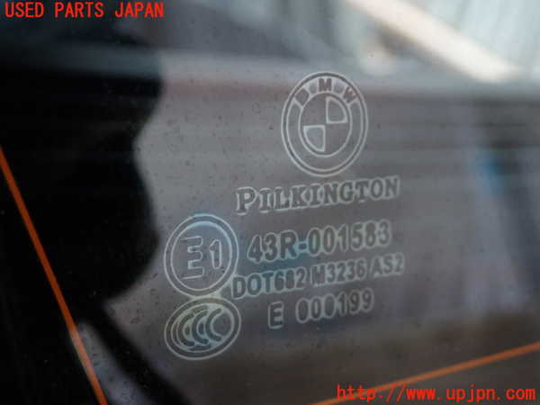 2UPJ-9237371382]BMW 523i ツーリング(MT25)(F11)左クォーターガラス 中古(43R-001583 M3236)_3