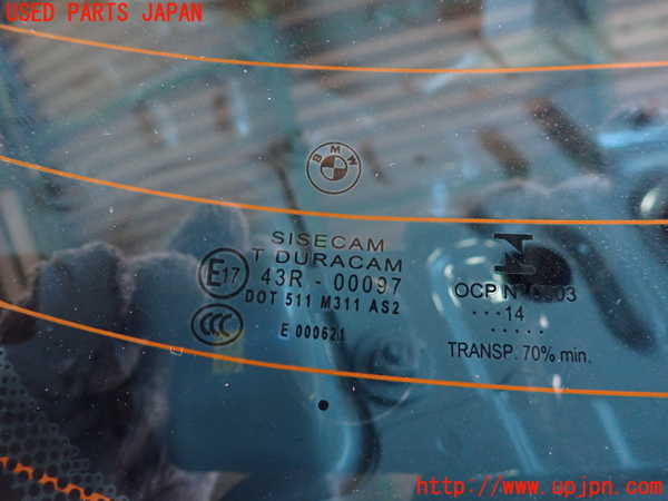 2UPJ-9237381560]BMW 320d(3D20)(F30)リアガラス 中古(43R-00097 M311)_3