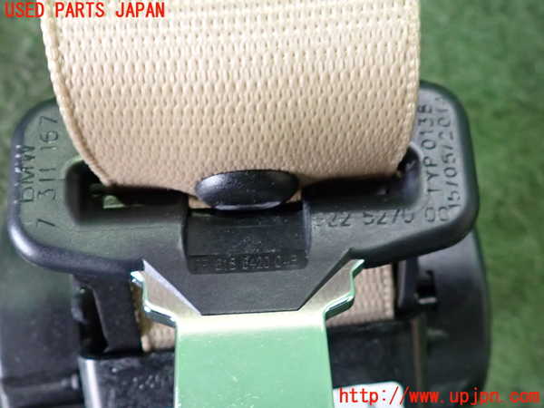 2UPJ-9237387185]BMW 320d(3D20)(F30)左2列目シートベルト 中古_3
