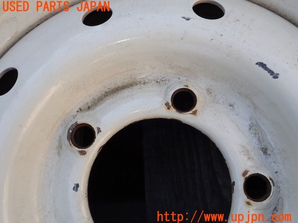 3UPJ=9237400903]三菱 ジープ(J36)社外 タイヤホイール 15×5.5JJ PCD139.7 5穴 4本 中古_4