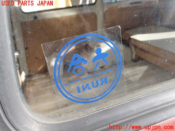 1UPJ-9237401380]三菱ジープ(J36)右クォーターガラス ASAHI M214 中古_2