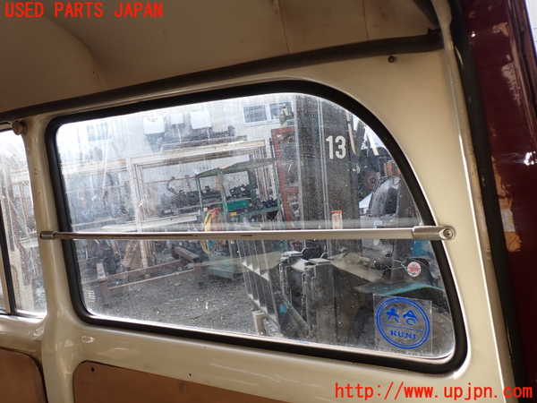 1UPJ-9237401380]三菱ジープ(J36)右クォーターガラス ASAHI M214 中古_3