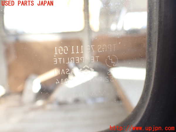 1UPJ-9237401380]三菱ジープ(J36)右クォーターガラス ASAHI M214 中古_4