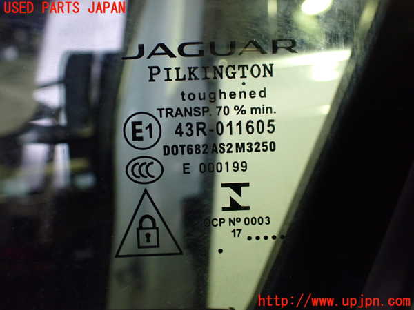 1UPJ-9237411260]ジャガー・XF スポーツブレイク(JBS2XC)左前ドア PILKINGTON M3250 中古_2