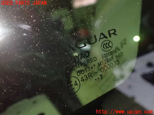 1UPJ-9237411380]ジャガー・XF スポーツブレイク(JBS2XC)右クォーターガラス FUYAO M12385 中古_2