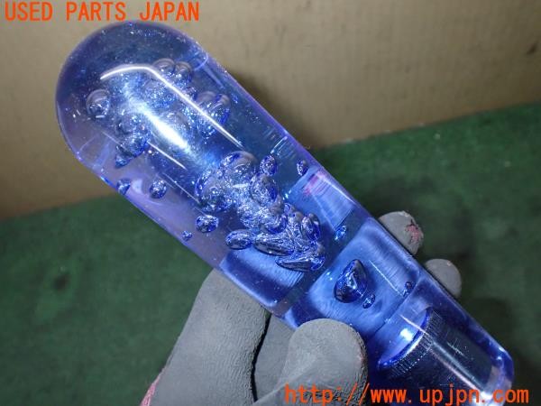 3UPJ=9237440614]三菱 ジープ キャンバストップ(J53(改))社外 シフトノブ クリスタル 気泡 150mm 中古_3