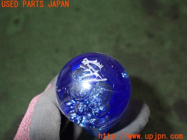 3UPJ=9237440614]三菱 ジープ キャンバストップ(J53(改))社外 シフトノブ クリスタル 気泡 150mm 中古_4