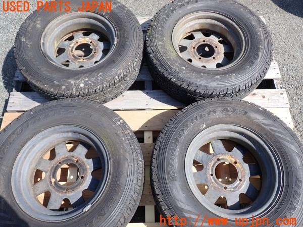 3UPJ=9237440916]三菱 ジープ キャンバストップ(J53(改))純正 TOPY トピー ホイール 15×5.5K +15? PCD139.7 5穴 4本 中古_5