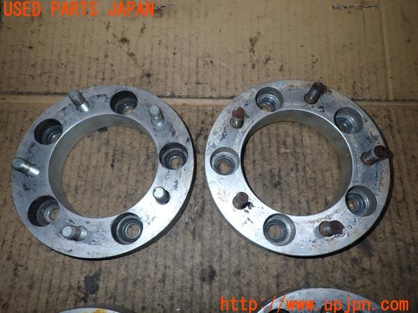 3UPJ=9237440971]三菱 ジープ キャンバストップ(J53(改))社外 ワイドトレッドスペーサー ワイトレ 30mm M12×P.15 PCD139.7 5穴 4枚 中古_3