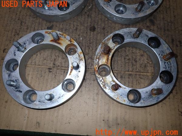 3UPJ=9237440971]三菱 ジープ キャンバストップ(J53(改))社外 ワイドトレッドスペーサー ワイトレ 30mm M12×P.15 PCD139.7 5穴 4枚 中古_4