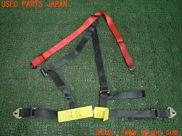 3UPJ=9237450611]三菱ジープ キャンバストップ(J54)Sabelt サベルト 041994 4点式シートベルト レーシングハーネス 中古_2