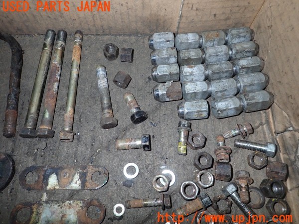 3UPJ=9237450720]三菱ジープ キャンバストップ(J54)ネジ・ナット・ステー類 セット ジャンク_4