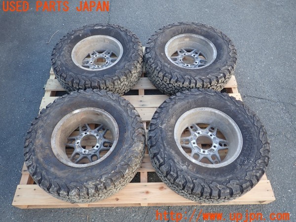 3UPJ=9237450916]三菱ジープ キャンバストップ(J54)BRIDGESTONE ブリジストン Zona ゾナ タイヤホイール 15×6JJ +10 PCD139.7 5穴 4本 中古_5