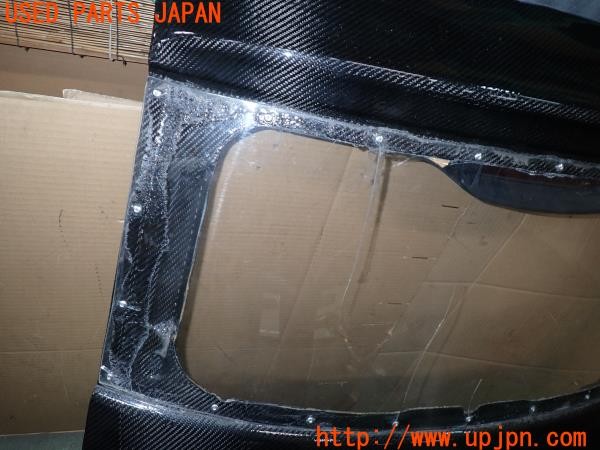 3UPJ=9237500037]アバルト 595 コンペティツィオーネ(312142)社外 カーボン バックドア アクリルウィンドウ リアゲート 軽量 中古_3