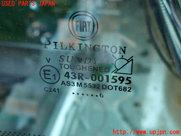 2UPJ-9237501382]アバルト・595(312142)左クォーターガラス 中古 PILKINGTON M5532 43R-001595_4