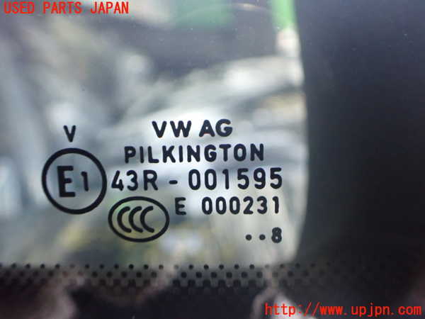 2UPJ-9237521380]VW up! GTI(アップ GTI)(AADKR)右クォーターガラス (43R-001595) 中古_2