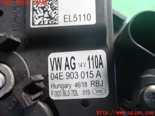 2UPJ-9237526015]VW up! GTI(アップ GTI)(AADKR)オルタネーター(ダイナモ) 中古_3