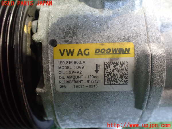 2UPJ-9237526025]VW up! GTI(アップ GTI)(AADKR)エアコンコンプレッサー 中古_3