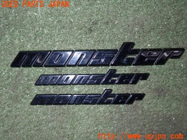 3UPJ=9237540008]スイフト スポーツ(ZC33S 2型)MONSTER SPORT モンスタースポーツ エンブレム 3枚 中古_2