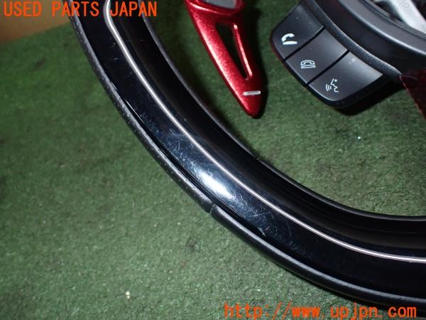 3UPJ=9237540617]スイフト スポーツ(ZC33S 2型)純正 ステアリング 社外 カバー付き 中古_2
