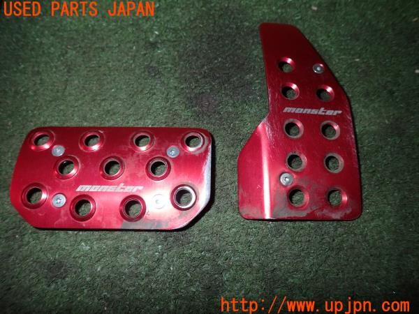 3UPJ=9237540630]スイフト スポーツ(ZC33S 2型)MONSTER SPORT モンスタースポーツ ペダルカバー フットレスト AT用 中古_2