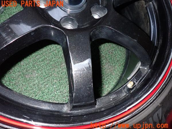 3UPJ=9237540905]CROSS SPEED HYPER EDITION CR7 タイヤホイール 17×7J +48 PCD114.3 5穴 BRIDGESTONE POTENZA RE004 195/45R17 4本 中古_3
