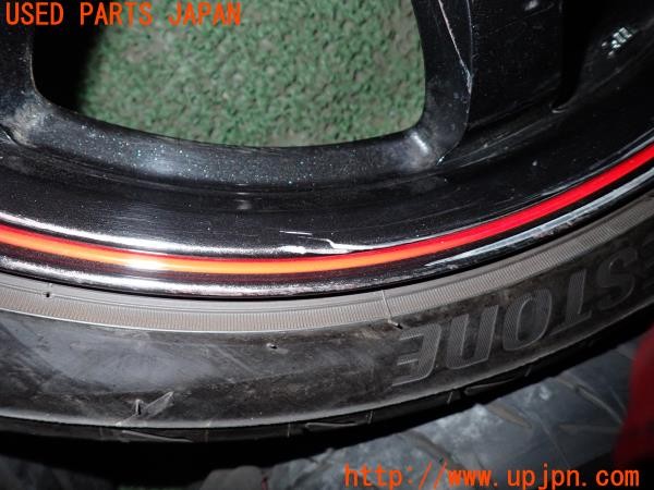 3UPJ=9237540905]CROSS SPEED HYPER EDITION CR7 タイヤホイール 17×7J +48 PCD114.3 5穴 BRIDGESTONE POTENZA RE004 195/45R17 4本 中古_4