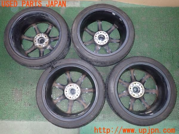 3UPJ=9237540905]CROSS SPEED HYPER EDITION CR7 タイヤホイール 17×7J +48 PCD114.3 5穴 BRIDGESTONE POTENZA RE004 195/45R17 4本 中古_5