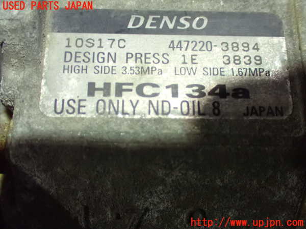 1UPJ-9237566025]アルファードG(ANH10W)エアコンコンプレッサー 中古_3