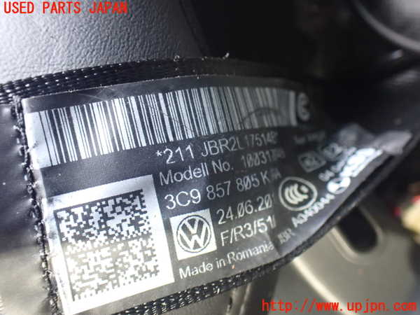 2UPJ-9237587185]VW パサート(Passat) ヴァリアント(Variant)(3CCAX)左2列目シートベルト 中古_2