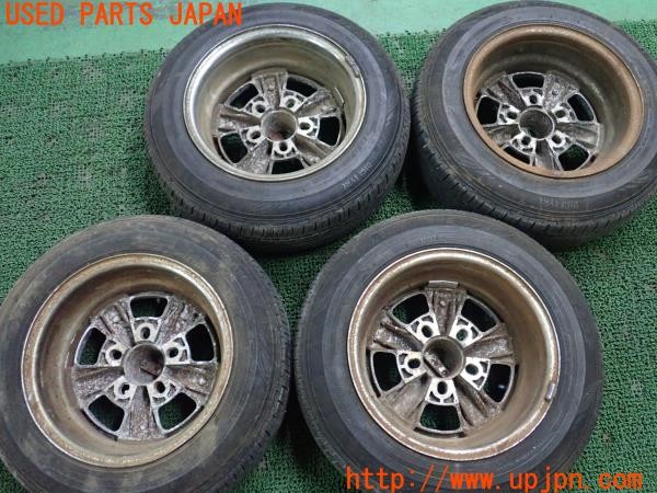3UPJ=9237590915]セドリック 4ドアハードトップ(430)後期 Cragar S/S クレーガー ホイール 14インチ×6J？ PCD114.3？ 5穴 4本 旧車 中古_2