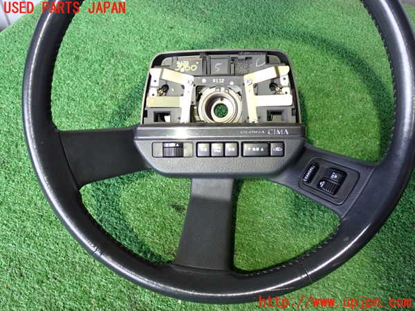2UPJ-9237607855]グロリア シーマ(セドリック シーマ)(FPAY31)ステアリングホイール 中古_2