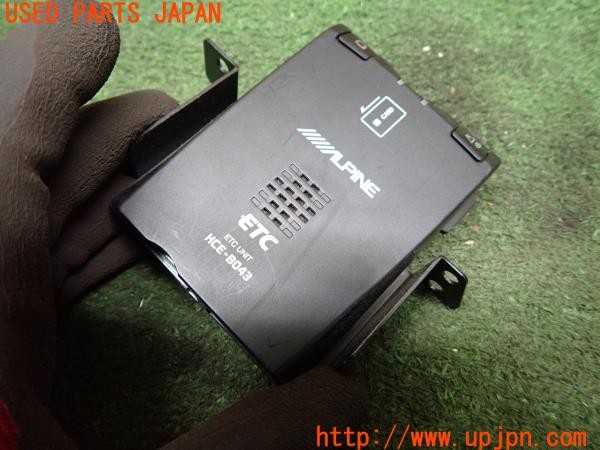 3UPJ=9237610503]アルファード ハイブリッド SR(AYH30W)前期 ALPINE アルパイン HCE-B043 ETC車載器 本体のみ 中古_3