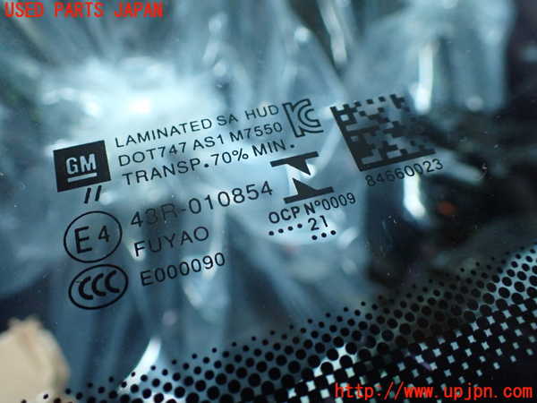 1UPJ-9237631195]キャデラック・XT5(C1UL)フロントガラス FUYAO M7550 中古_2