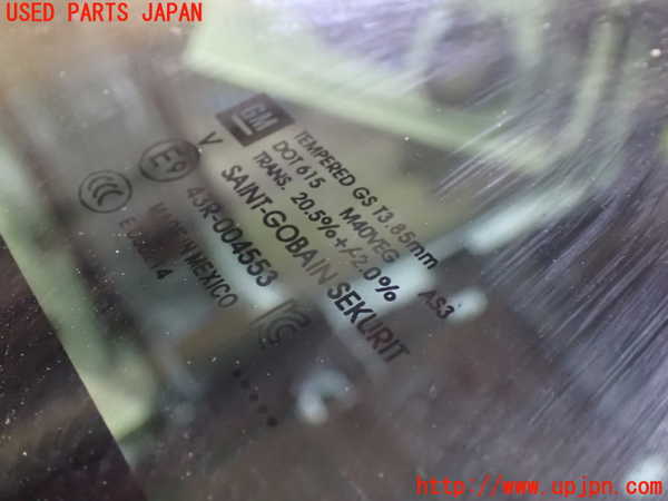 1UPJ-9237631470]キャデラック・XT5(C1UL)1列目サンルーフガラス SEKURIT M40 中古_3