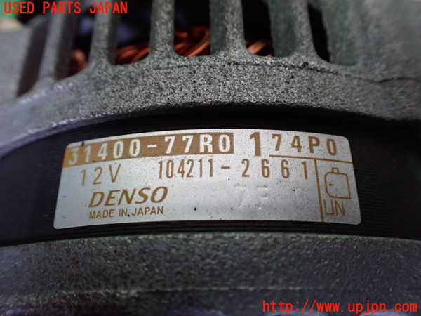 1UPJ-9237646015]ジムニー(JB64W)オルタネーター(ダイナモ) 中古_4
