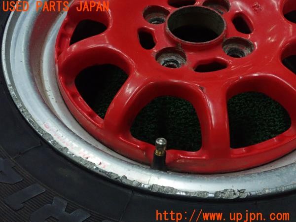 3UPJ=9237660915]スターレット Siリミテッド(EP71)タケウチプロジェクト スプリントハート ホイール 14×6.5J？ +40？ PCD100 4穴 4本 中古_3