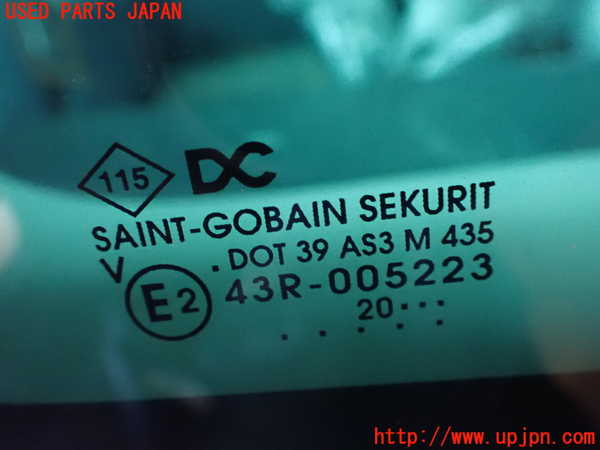 2UPJ-9237671380]ルノー・カングー(KWH5F)右クォーターガラス 中古(43R-005223 M435)_2